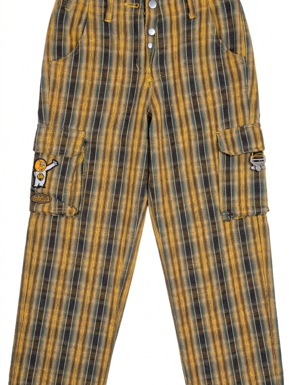 Vintage 90s Docks Dupont DDP Striped Cargo Pants - Y2K Skater Streetwear